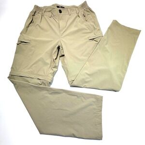 MIER Convertible Hiking Pants Women 10 Khaki Zip Off Cargo Travel Outdoors
